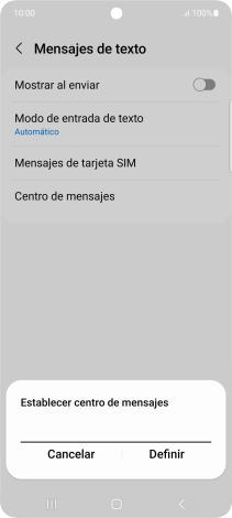 Introduce +34607003110 y pulsa Definir. Introduce +34607003110 y pulsa Definir.