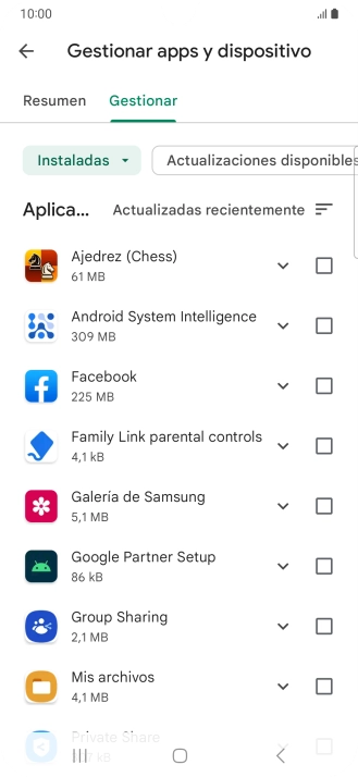 Pulsa la app deseada. Pulsa la app deseada.