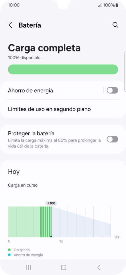 Pulsa Ahorro de energía. Pulsa Ahorro de energía.