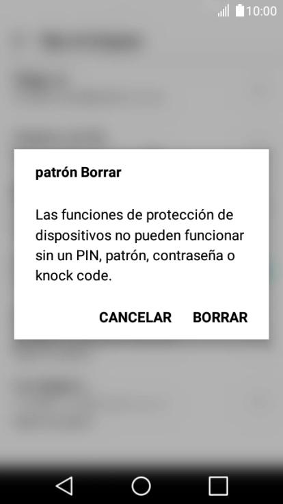Pulsa BORRAR. Pulsa BORRAR.