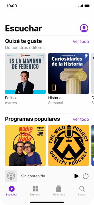 Desliza el dedo hacia arriba desde la parte inferior de la pantalla para terminar y volver a la pantalla de inicio. Desliza el dedo hacia arriba desde la parte inferior de la pantalla para terminar y volver a la pantalla de inicio.