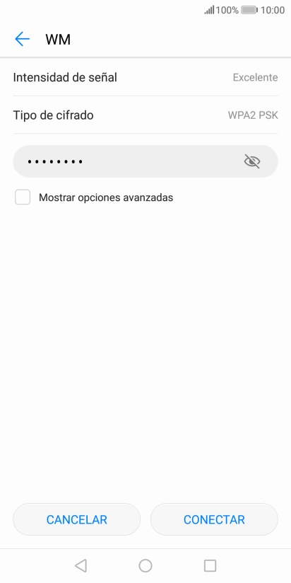 Pulsa CONECTAR.