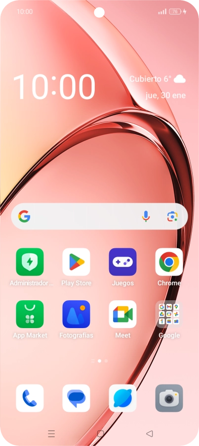 Cuando el icono de carga de batería aparece en la pantalla, el teléfono se está cargando.
