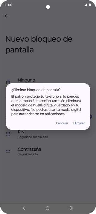 Pulsa Eliminar. Pulsa Eliminar.