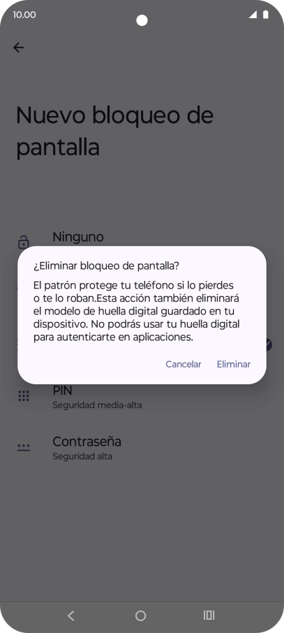 Pulsa Eliminar. Pulsa Eliminar.