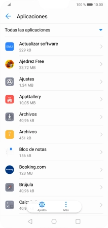 Pulsa la app deseada. Pulsa la app deseada.