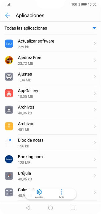 Pulsa la app deseada. Pulsa la app deseada.