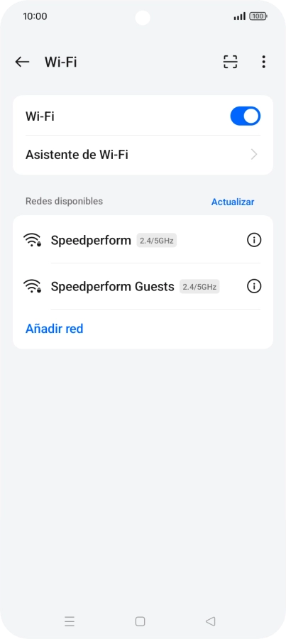 Pulsa la red wifi deseada. Pulsa la red wifi deseada.