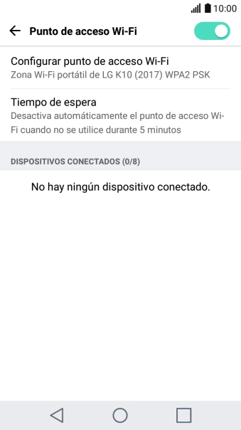 Pulsa la tecla de inicio para terminar y regresar a la pantalla de inicio.
