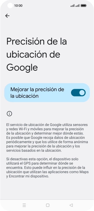 Si pulsas el indicador junto a Si pulsas el indicador junto a