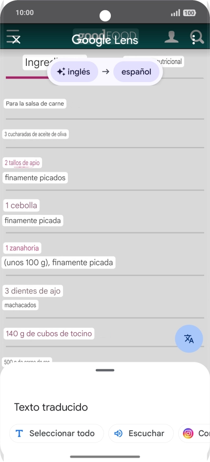 Sigue las indicaciones de la pantalla para seleccionar los ajustes de idioma deseados y utilizar la función. Sigue las indicaciones de la pantalla para seleccionar los ajustes de idioma deseados y utilizar la función.