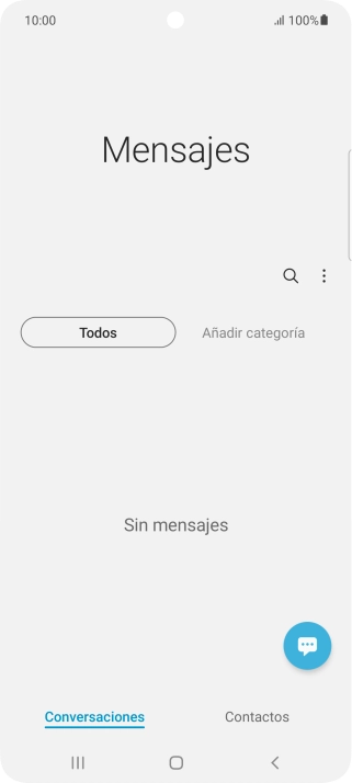 Pulsa el icono de nuevo mensaje. Pulsa el icono de nuevo mensaje.