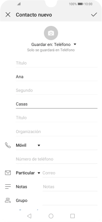 Pulsa Número de teléfono e introduce el número de teléfono deseado. Pulsa Número de teléfono e introduce el número de teléfono deseado.