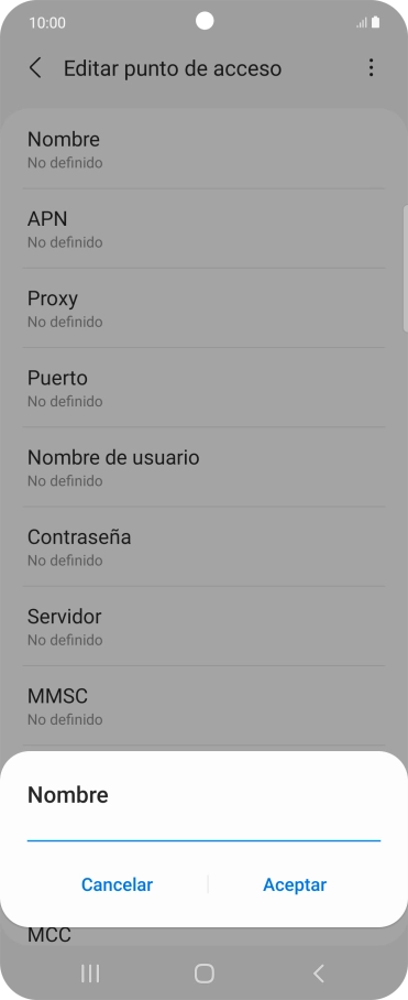 Introduce Vodafone Internet y pulsa Aceptar. Introduce Vodafone Internet y pulsa Aceptar.