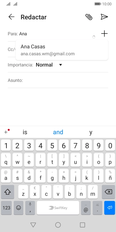 Pulsa el contacto deseado. Pulsa el contacto deseado.