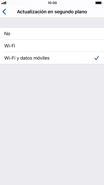 Para desactivar la actualización de apps en ejecución, pulsa No. Para desactivar la actualización de apps en ejecución, pulsa No.