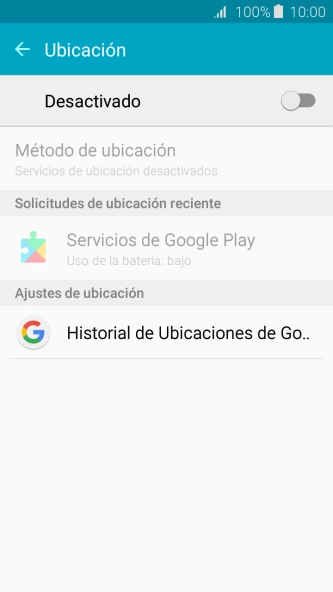 Pulsa el indicador para activar o desactivar la función.
