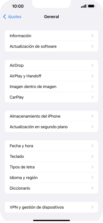 Pulsa Actualización de software. Si hay una versión de software nueva disponible, aparecerá ahora en la pantalla. Sigue las indicaciones de la pantalla para actualizar el software del teléfono. Pulsa Actualización de software. Si hay una versión de software nueva disponible, aparecerá ahora en la pantalla. Sigue las indicaciones de la pantalla para actualizar el software del teléfono.