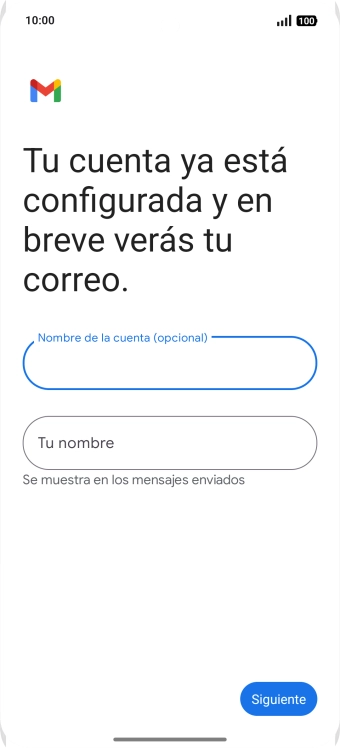 Pulsa Tu nombre e introduce el nombre del remitente. Pulsa Tu nombre e introduce el nombre del remitente.