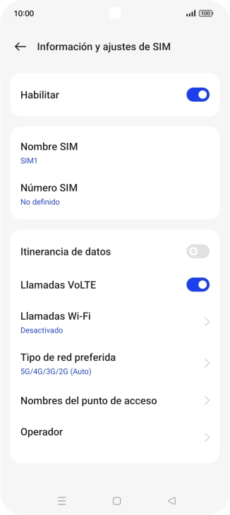 Pulsa Nombres del punto de acceso.