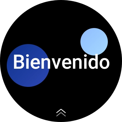 Desliza el dedo hacia arriba desde la parte inferior de la pantalla. Desliza el dedo hacia arriba desde la parte inferior de la pantalla.