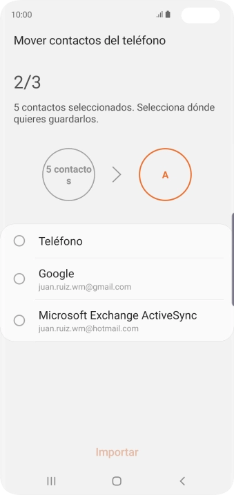 Pulsa Teléfono.