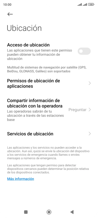 Pulsa el indicador junto a 