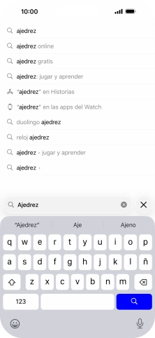 Pulsa el icono de búsqueda. Pulsa el icono de búsqueda.