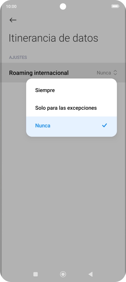 Pulsa el ajuste deseado para activar o desactivar la función. Pulsa el ajuste deseado para activar o desactivar la función.