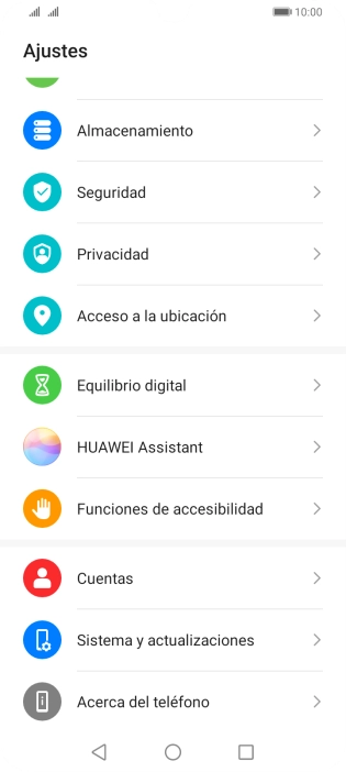 Pulsa Sistema y actualizaciones.