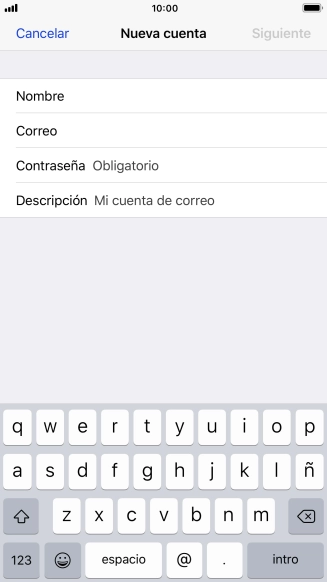 Pulsa Contraseña e introduce la contraseña de tu cuenta de correo electrónico. Pulsa Contraseña e introduce la contraseña de tu cuenta de correo electrónico.
