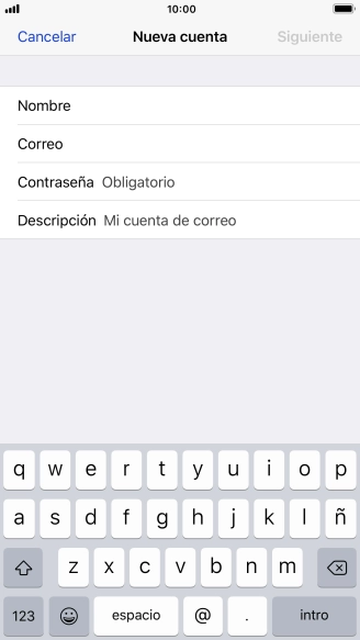 Pulsa Contraseña e introduce la contraseña de tu cuenta de correo electrónico. Pulsa Contraseña e introduce la contraseña de tu cuenta de correo electrónico.