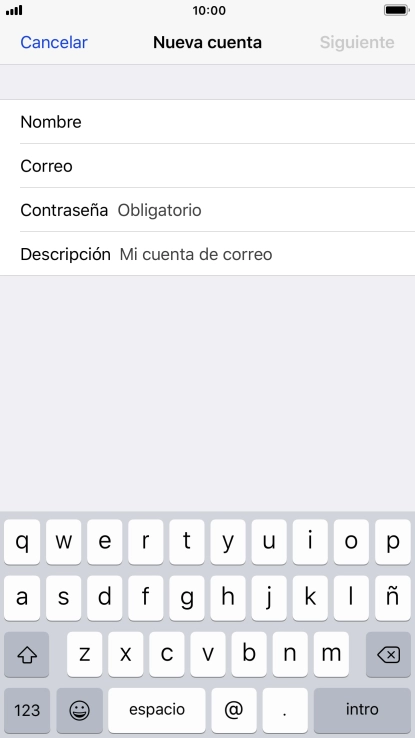 Pulsa Contraseña e introduce la contraseña de tu cuenta de correo electrónico. Pulsa Contraseña e introduce la contraseña de tu cuenta de correo electrónico.