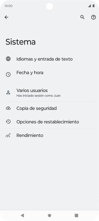 Pulsa Fecha y hora.