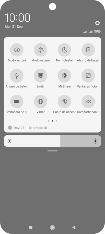 Pulsa Ahorro de batería para activar la función. Pulsa Ahorro de batería para activar la función.