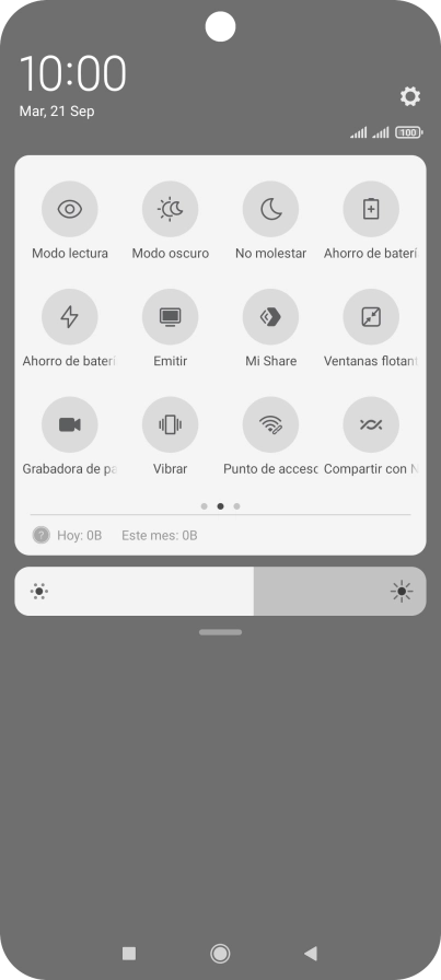 Pulsa Ahorro de batería para activar la función. Pulsa Ahorro de batería para activar la función.