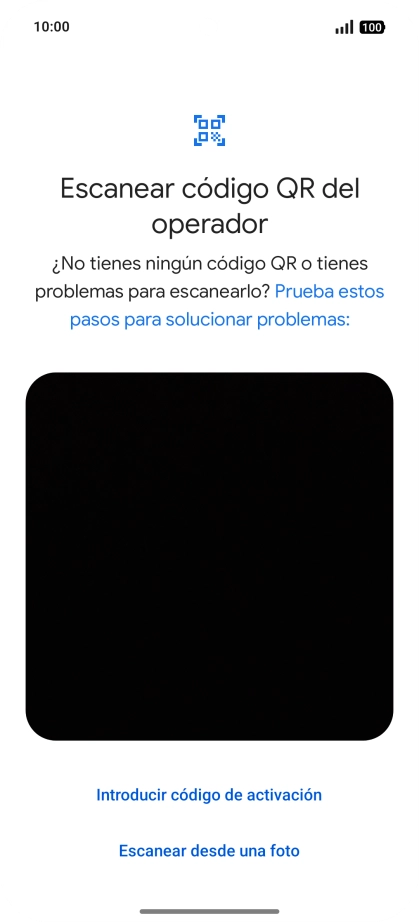 Coloca el código QR dentro del marco de la cámara del teléfono para escanearlo. Coloca el código QR dentro del marco de la cámara del teléfono para escanearlo.