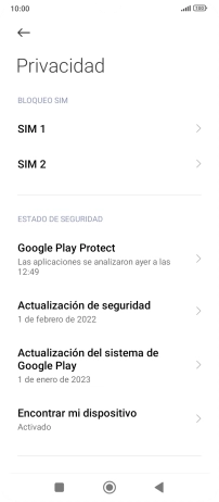 Pulsa la tarjeta SIM deseada.