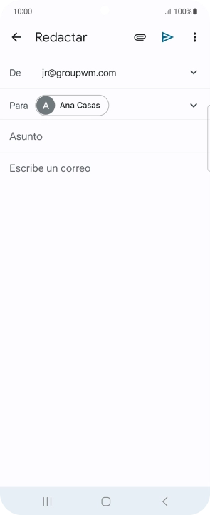 Pulsa Asunto e introduce el asunto deseado. Pulsa Asunto e introduce el asunto deseado.