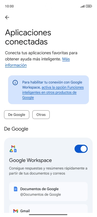 Pulsa el indicador junto a la extensión deseada para activar la función. Pulsa el indicador junto a la extensión deseada para activar la función.