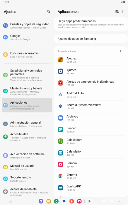 Pulsa la app deseada. Pulsa la app deseada.