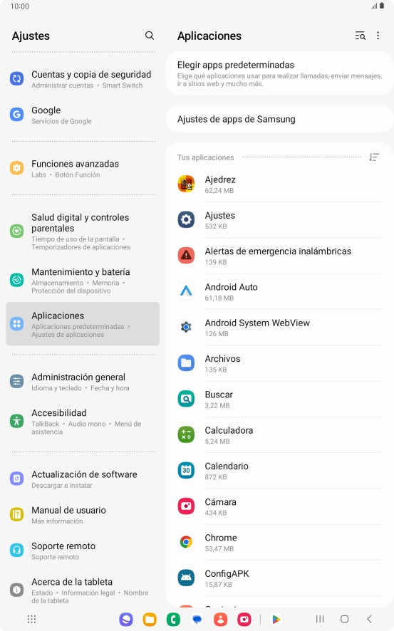 Pulsa la app deseada. Pulsa la app deseada.