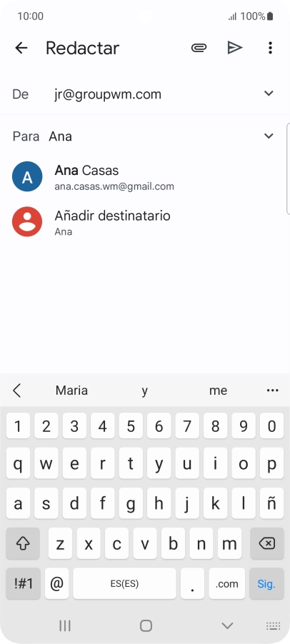 Pulsa el contacto deseado. Pulsa el contacto deseado.