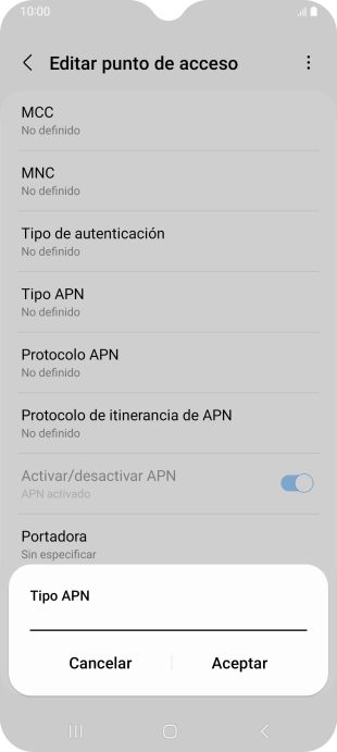 Introduce default y pulsa Aceptar. Introduce default y pulsa Aceptar.