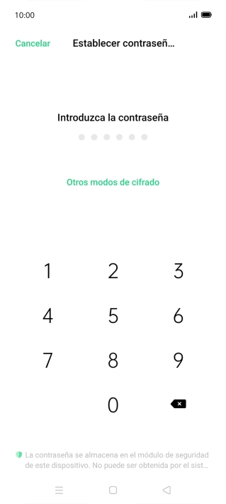 Pulsa Otros modos de cifrado. Pulsa Otros modos de cifrado.