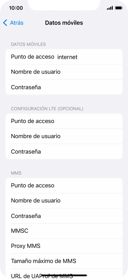 Pulsa Punto de acceso e introduce airtelwap.es. Pulsa Punto de acceso e introduce airtelwap.es.