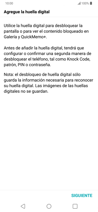 Pulsa SIGUIENTE. Pulsa SIGUIENTE.
