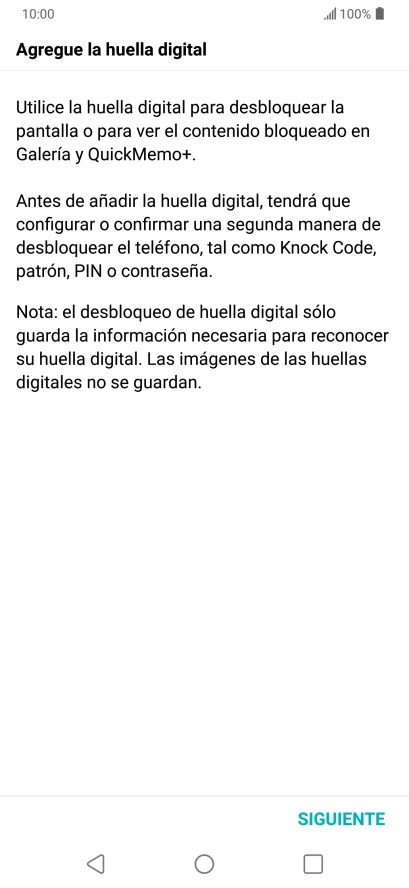 Pulsa SIGUIENTE. Pulsa SIGUIENTE.