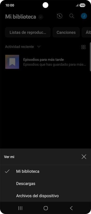 Pulsa una categoría y desplázate al archivo de música deseado. Pulsa una categoría y desplázate al archivo de música deseado.