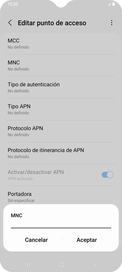 Introduce 01 y pulsa Aceptar. Introduce 01 y pulsa Aceptar.